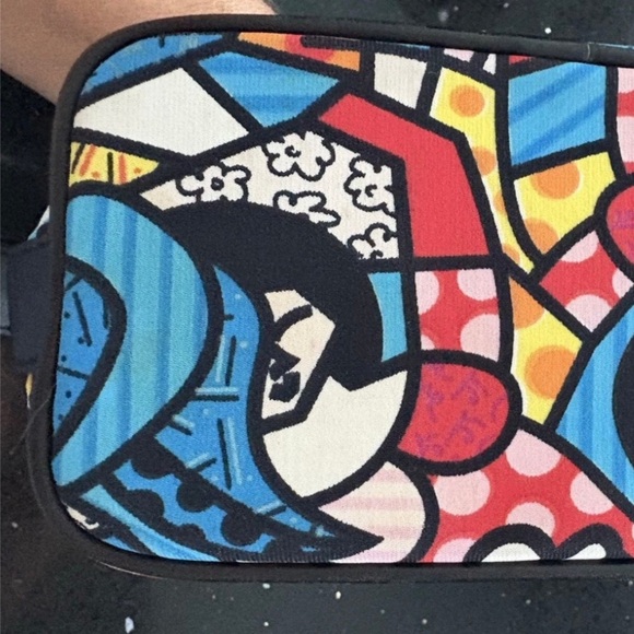 VINTAGE Donald J Pliner Couture x Romero Britto "Stained Glass" Bag-Italy Elite✨ - Picture 4 of 10